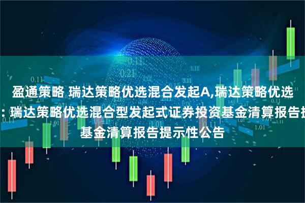 盈通策略 瑞达策略优选混合发起A,瑞达策略优选混合发起C: 瑞达策略优选混合型发起式证券投资基金清算报告提示性公告