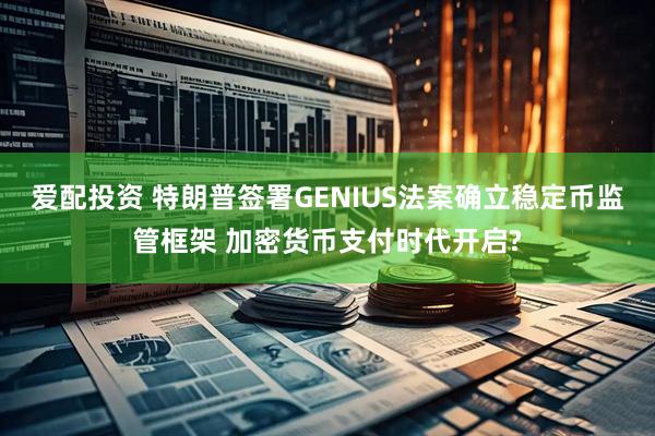 爱配投资 特朗普签署GENIUS法案确立稳定币监管框架 加密货币支付时代开启?