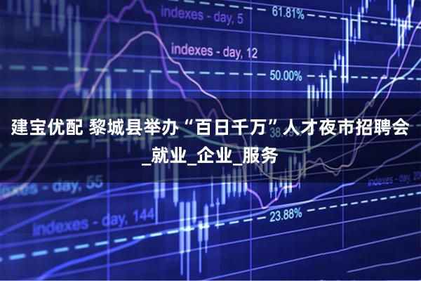 建宝优配 黎城县举办“百日千万”人才夜市招聘会_就业_企业_服务